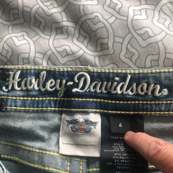 Harley Davidson Jewelled jeans size 4 - Picture 7 of 7